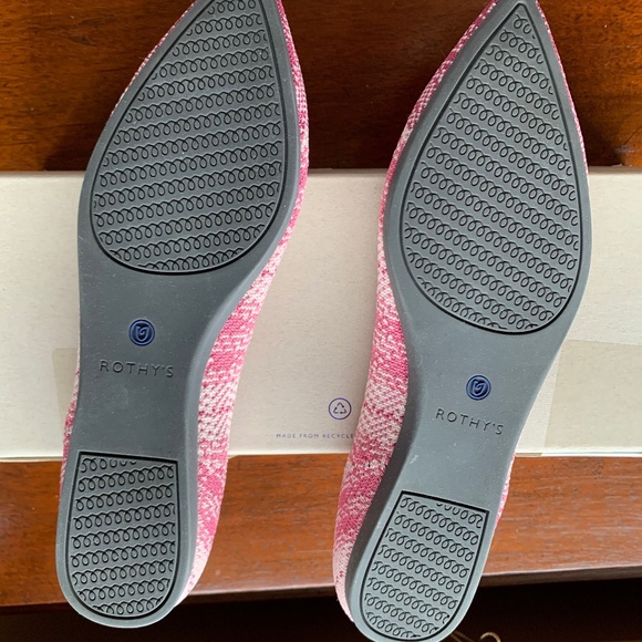 Rothy’s The Point in Pink Plaid Size 8 NWB - Picture 6 of 8